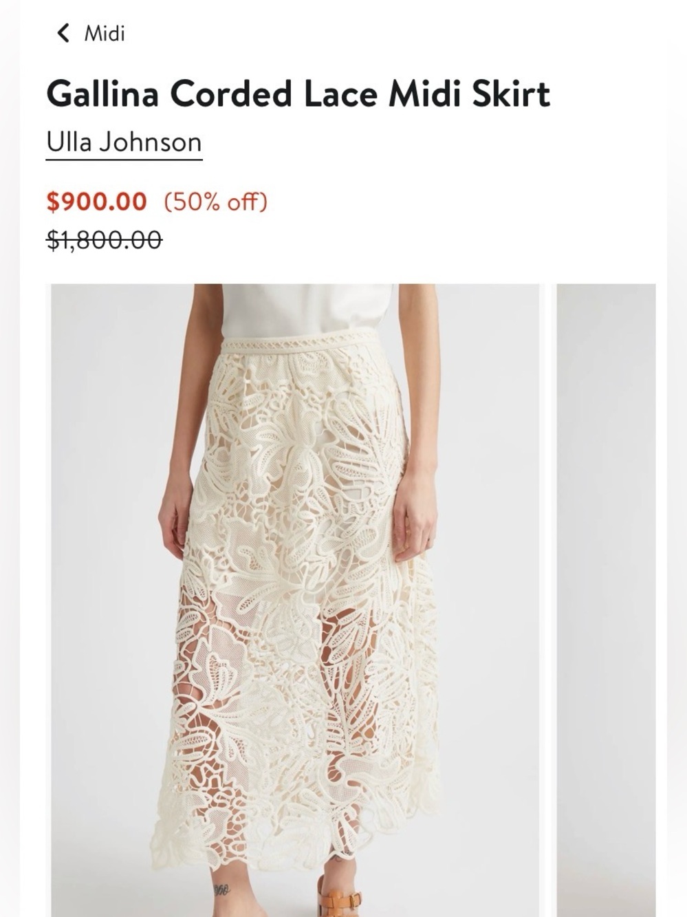 NWT Ulla Johnson Gallina skirt